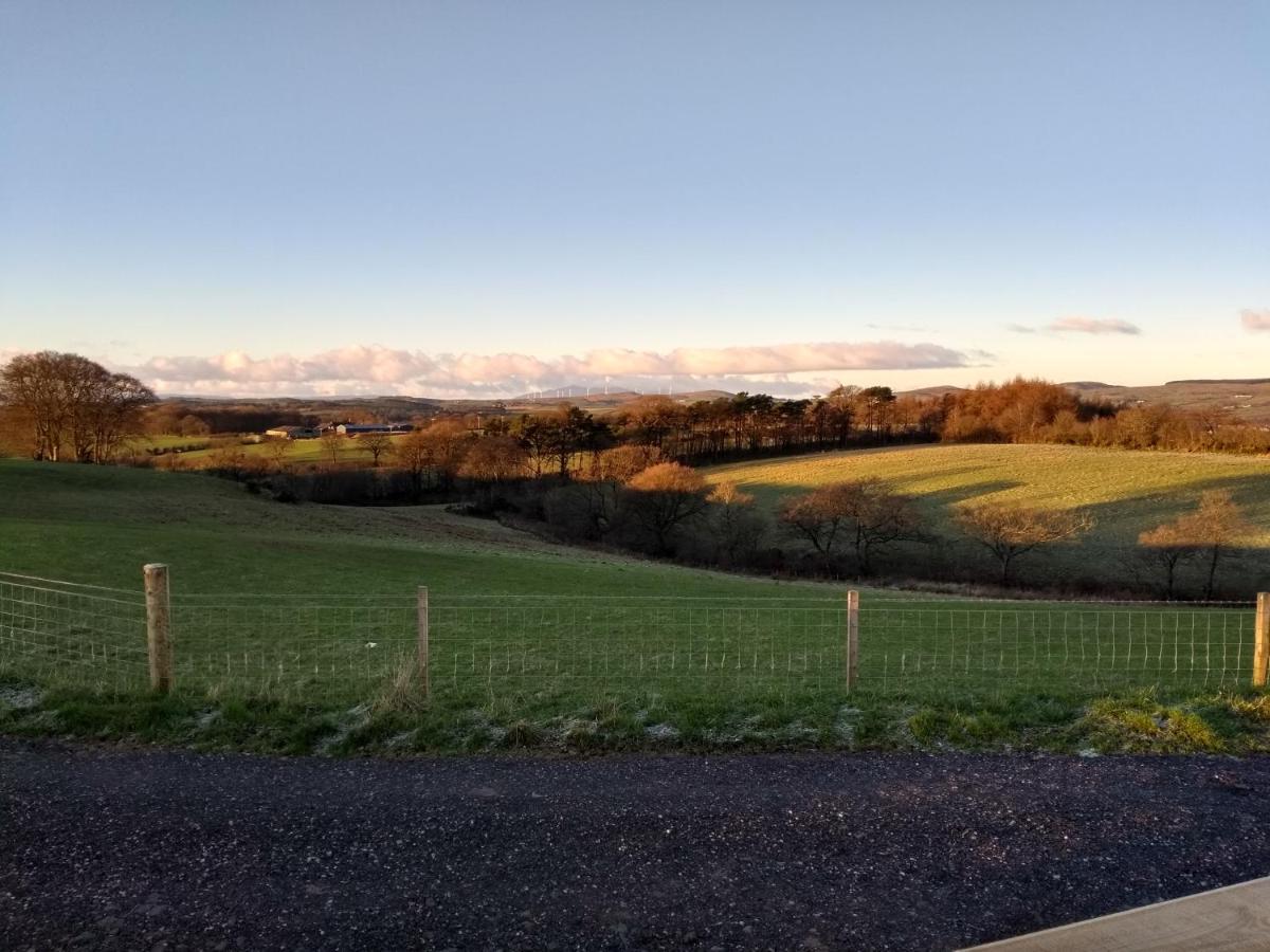 Cleeves Cabins Ailsa Luxury Lodge With Hot Tub Dalry  Eksteriør billede